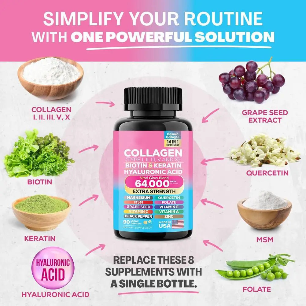 The Ultimate 14-in-1 Collagen, Biotin & Hyaluronic Acid